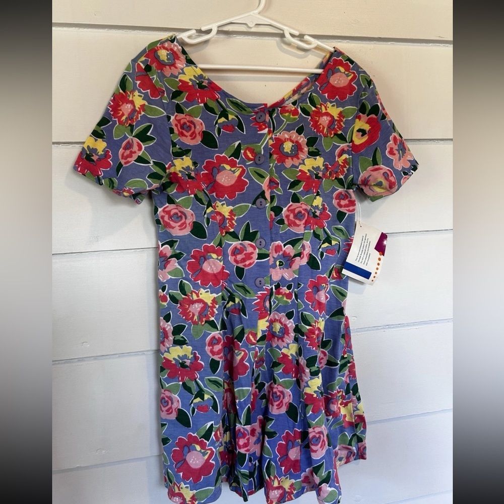 Vintage NOS Christie Brooks Romper Girl 10-12 Floral Spring Summer 90s